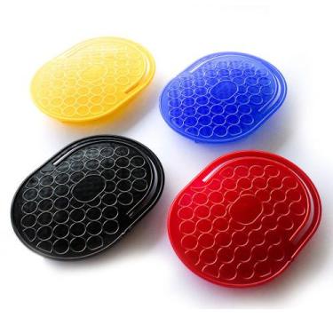 Imagem de Escova Pente Oval Masculina Pente de Bolso Safira Plástico PC 50 Un
