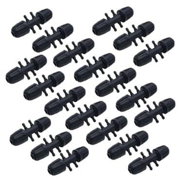 Imagem de 20 peças de acessórios de irrigação em T farpado de 1/2 polegada a 1/10.2 cm, encaixe à prova de gotejamento para tubo de irrigação (6 mm a 1/10.2 cm) farpado de seis vias)
