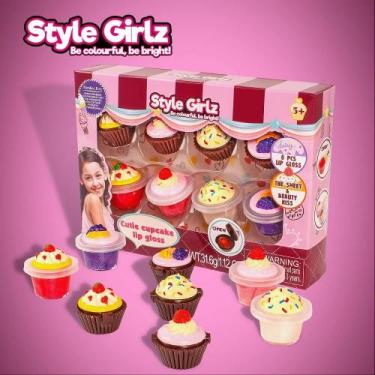 Imagem de 8 Cupcake Gloss Estilo Girls Infantil Kids Hidratante Labial Batom Lab