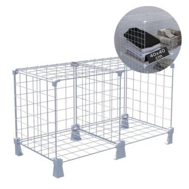 Imagem de Estante Multiuso para Livros Disco de Vinil LPs 2 Nichos 40x40cm Organ