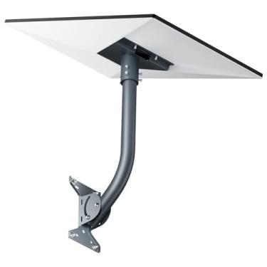 Imagem de GNENANG Suporte Starlink para geração 3, suporte de parede/teto Starlink ajustável compatível com V3 Starlink padrão, kit de montagem Starlink com adaptador de tubo de geração 3 para Starlink Internet