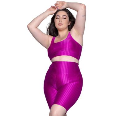 Imagem de Conjunto Top e Bermuda Plus Size New Zig 3D Bella Fiore Treino Cor:;Tamanho:48;Gênero:Feminino-Feminino