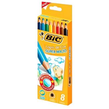Imagem de Lápis de Cor Bic 8 Cores Super Macio