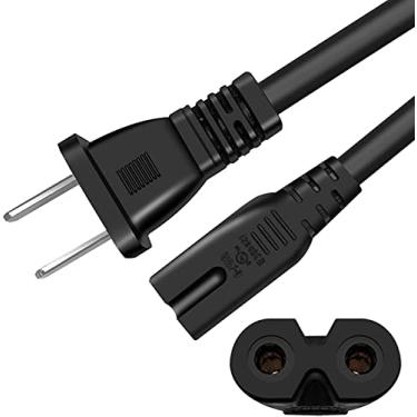 Imagem de BornForcable Pacote Com 2 Cabos De Alimentação Ca Universais, Cabo 30 Cm Para Carregadores Bateria Câmera, Tv, Monitor, Projetor, Impressora, Substituição Slots, Carregador Computador, 18 Awg