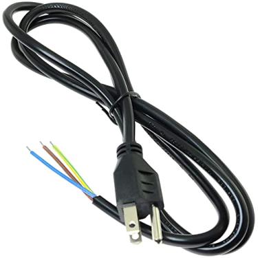 Imagem de Longdex Cabo De Alimentação 4,9 Pés 250 V 10 A 16 Awg Com 3 Pinos, Plugue Americano Substituição Para Exaustor, Panela Arroz, Geladeira, Tv, Monitor, Impressora