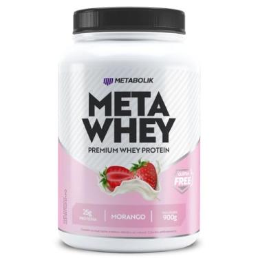 Imagem de Whey 3W Meta Whey Morango (900g) - Metabolik Nutrition