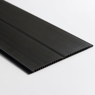 Imagem de Forro de PVC Duplo Frisado 8mm x 20cm x 3m Belplast - Caixa com 7,2m² - caixa com 7,2m2 - Preto