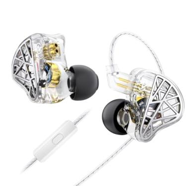 Imagem de CCZ NC02 fones de ouvido intra-auriculares, fones de ouvido para cantores, fones de ouvido para jogos com fio de graves profundos, fones de ouvido DD IEM com driver duplo dinâmico, IEMs para baterista