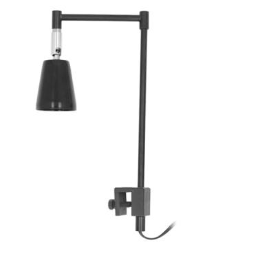 Imagem de Generic Suporte de Luz da Lâmpada de Réptil, Fácil de Montar, Forte Suporte de Lâmpada de Pinça de Ferro ABS Fixo, Rotação de Vários ângulos para o Cabo de Frango (Plugue da UE 220V)