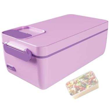 Imagem de Marmita EléTrica PortáTil Veicular De AçO InoxidáVel Lancheira aquecida de grande capacidade, com visor de temperatura e autoaquecimento sem injeção de água para carro