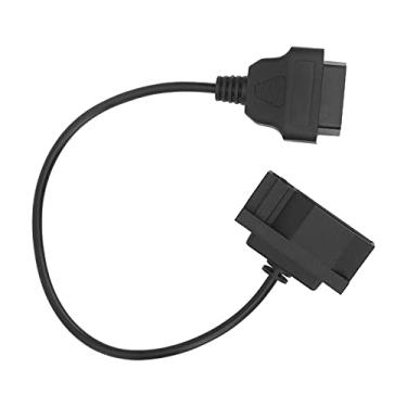 Imagem de Cabo de Extensão OBD2, 40cm/15,7 Em 7 -Pinos a 16 Pinos Adaptador de Scanner de Diagnóstico, Artesanato Sofisticado, Adequado para Com Interface Feminina de 7 Pinos, Conecte As
