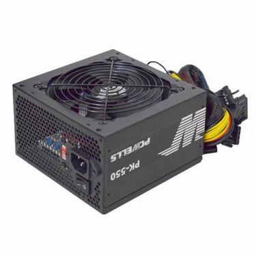 Imagem de Fonte de Alimentação 400W Fan 12 cm Box PK-550 PcWells K-MEX com cabo