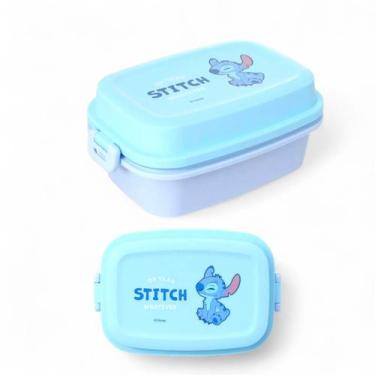 Imagem de Bento Box Marmita Infantil Stitch Disney Original Miniso