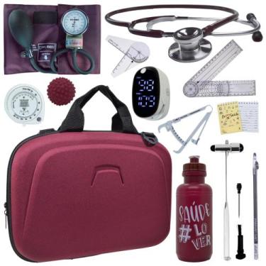Imagem de Kit Fisioterapia Maleta Goniometro Martelo Buck Completo - Love Saude,