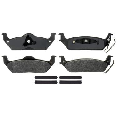 Imagem de ACDelco Conjunto de pastilhas de freio a disco traseiro semimetálicas Gold 17D1012MHSV (Frota)