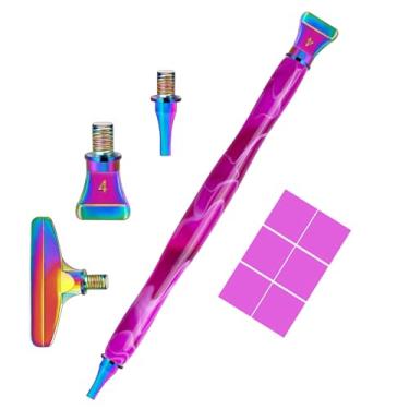 Imagem de Sttargxing Kit de canetas de pintura de diamante, 13 peças de pontas de aço inoxidável com 6 argilas, pontas para vários colocadores, acessórios de pintura de diamante 5D, substituição para artesanato