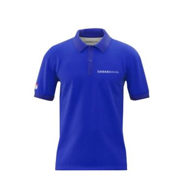 Imagem de Camisa Polo Manga Curta Casas Bahia - Azul