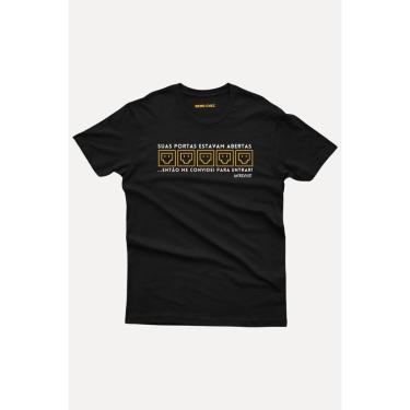 Imagem de Camiseta Nerd Chic Hacker Portas Abertas, entrei... Moda Geek-Unissex