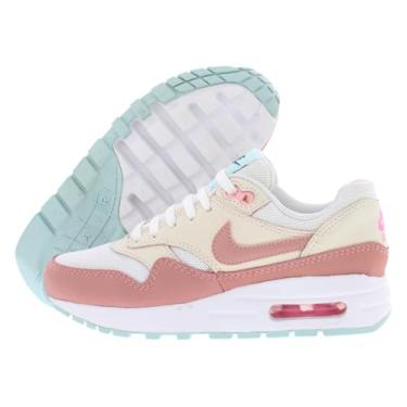 Imagem de Nike Tênis infantil Air Max 1, Branco/Vermelho Stardust/Goiaba Ice/Pink Spell, 19