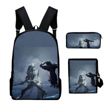 Imagem de Conjunto de mochilas Ins Mortals Shells School Bag 3D Print Anime