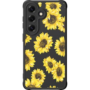 Imagem de DEENAKIN Capa fofa para Samsung Galaxy S26 Plus, capa rígida floral estética, compatível com Magsafe, capa protetora de telefone fina retrô moderna e exclusiva para mulheres e meninas, girassóis