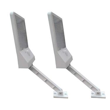 Imagem de 48 LEDs 800LM Luz Solar com Sensor de Movimento Lâmpada Parede para Jardim Suporte e Controle Remoto Econômica Energia Fácil Instalar