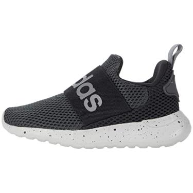 Imagem de adidas Tênis de corrida infantil unissex Lite Racer Adapt 4.0, Cinza/Preto, 6 Big Kid
