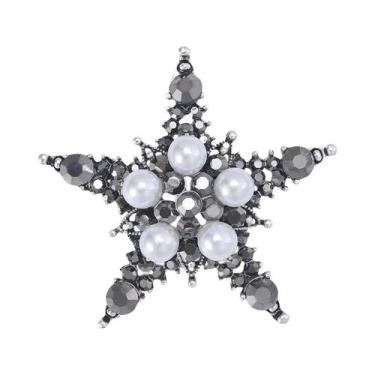 Imagem de Broches De Estrela Cadente Com Franjas De Strass Unissex Para Mulheres