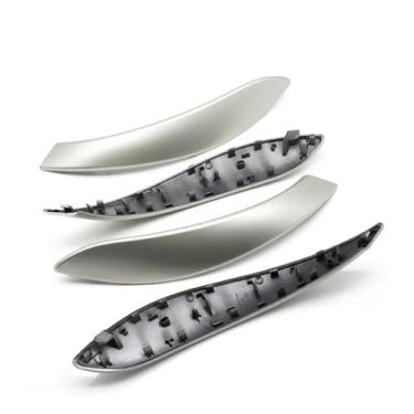 Imagem de Conjunto de maçaneta interna para porta, 2 ou 4 peças, guarnição, compatível com bmw 3 4 séries m3 m4 f30 f80 f31 f32 f33 f34 f35 f36 2013-2018(Silver 4PCS)