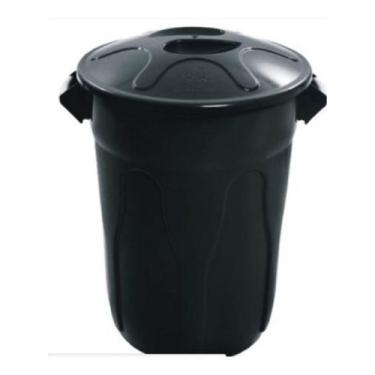 Imagem de Cesto Lixeira Plastico Tipo Balde 60l Preto - jsn