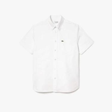 Imagem de Camisa Lacoste Regular Fit de Manga Curta em Oxford Masculina-Masculino