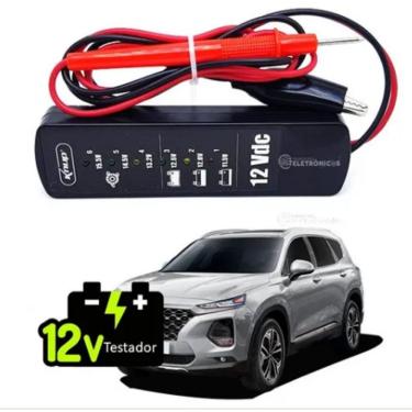 Imagem de Verificador De Bateria E Alternador Automotivo 12vdc Portatil Carro Moto Knup