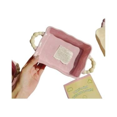 Imagem de Assadeira De Cerâmica Para Arroz Com Queijo, Com Alças Duplas, Padrão 