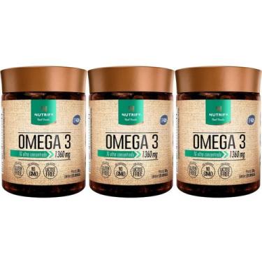 Imagem de Kit 3 Suplemento Ômega 3 Tg 1361mg - 521mg Dha - Nutrify
