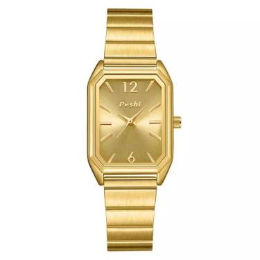 Imagem de Relógio Feminino POSHI 942 À Prova D'Água Ouro, Ouro
