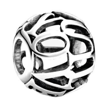Imagem de Pulseira Feminina De Prata Esterlina 925 Com Pingente Redondo De Floco