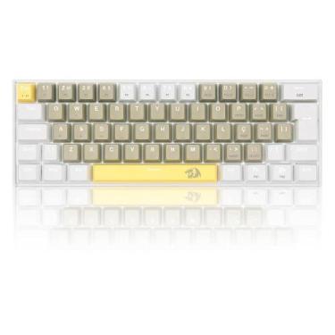 Imagem de TECLADO MECANICO USB GAMER LAKSHMI SWITCH BROWN REDRAGON K606-YL&ampGY