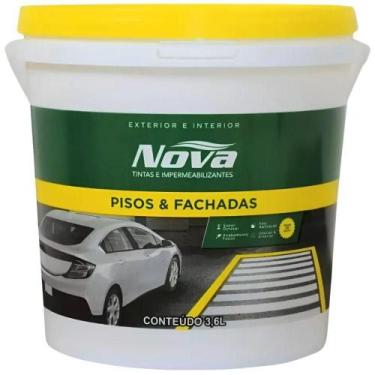 Imagem de Tinta Para Piso Demarcação Cinza 3,6 Litros - 200000000104 - Nova Tint