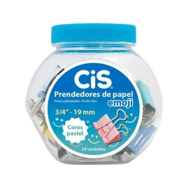 Imagem de Prendedores de Papel Emoji 19mm 24 unidades - Cis