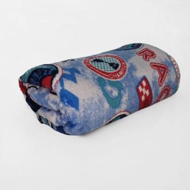 Imagem de Manta Infantil Microfibra Estampada Celta - CORTTEX, Cinza/Cinza