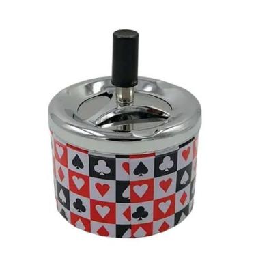 Imagem de Cinzeiro Giratório Redondo De Aço Inox - ARC-15703 - ds