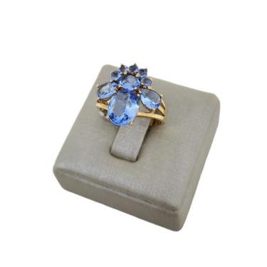 Imagem de Anel folheado a ouro com topázio azul - andhelu, 20
