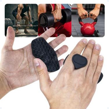 Imagem de Kit Luva Academia Musculaçao Treino Grip Protetor Anti Calo