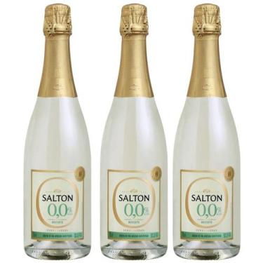 Imagem de Kit 3 Espumante Gaseificado Salton Moscato Zero Alcool 750ml