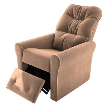 Imagem de Poltrona Reclinável Clio em Veludo com 3 Posições Matrix