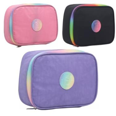 Imagem de Estojo Escolar Box Organizador Grande 100 Pens Feminino - Yepp (Rosa)