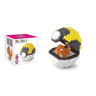 Imagem de Diy Pokémon Mini Blocos de Construção Brinquedos Tijolos Pikachu Bola Ch