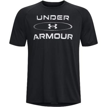 Imagem de Camiseta Under Armour Tech 2.0 Wm Gp Ss Brz Masculina - Preto e Cinza - M