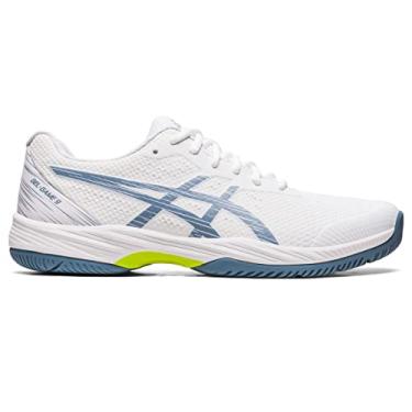 Imagem de ASICS Tênis masculino Gel-Game 9, Branco/azul aço, 38