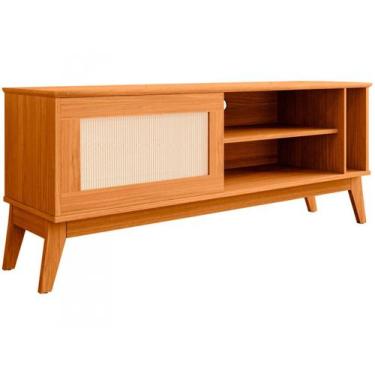 Imagem de Rack para TV até 55" 1 Porta EDN Móveis Cayman, Cedro